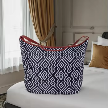 Túi tote nhẹ đi lại túi đeo vai đơn in lụa