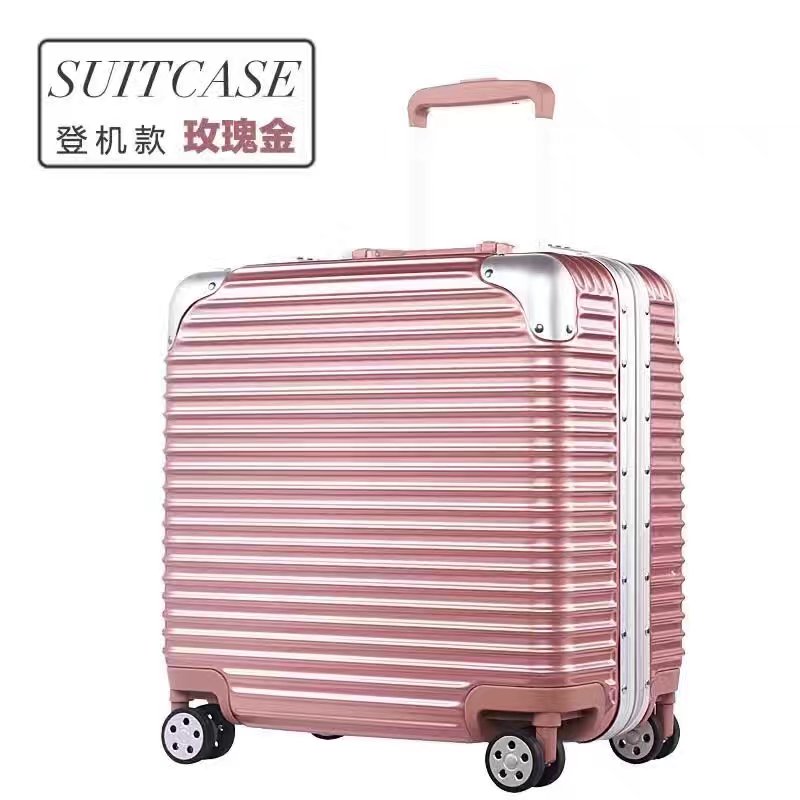 Vali hành lý xe đẩy ABS 18 inch với vali khung nhôm bền bỉ và bánh xe quay